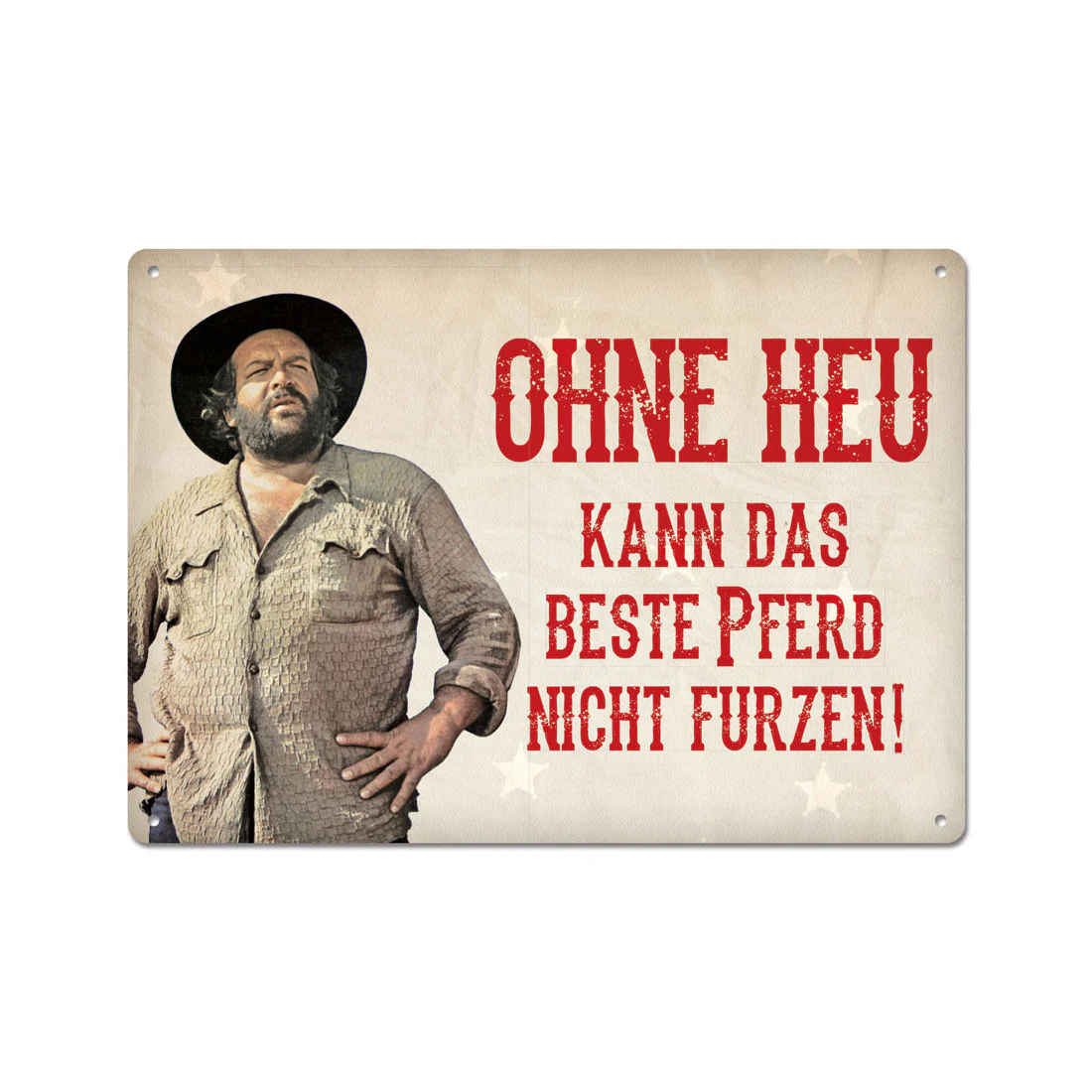 Ohne Heu kann das beste Pferd... - Postcard - Bud Spencer®